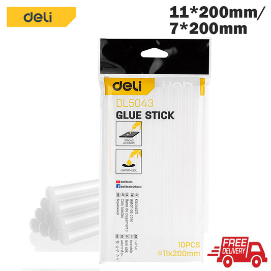 Deli Hot Melt Glue Stick 10 PCS EVA Material DIY Tools 11*200mm/7*200mm