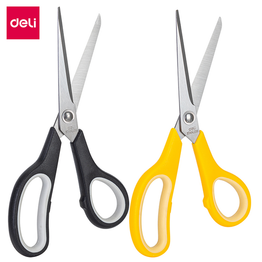 Deli 195mm Stainless Steel Scissor Multifunctional Stationery with Pointed Tip